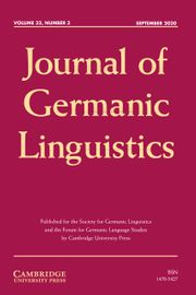 Journal of Germanic Linguistics